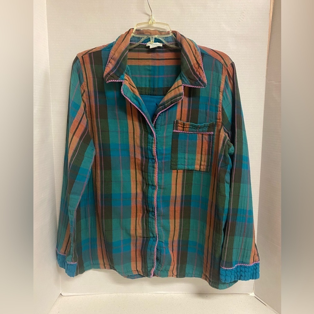 Sundance Toboggan Trails Pajama Flannel Top
